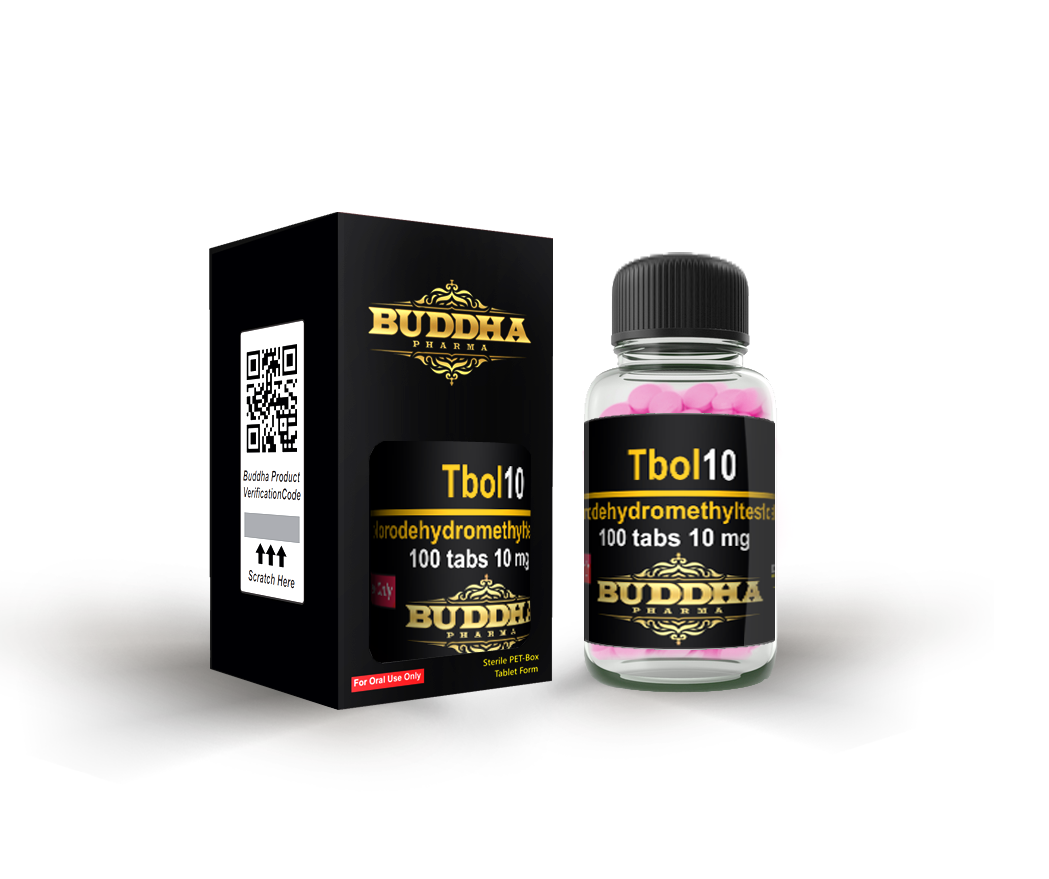 Buddha Pharma Tbol 10 box and bottle